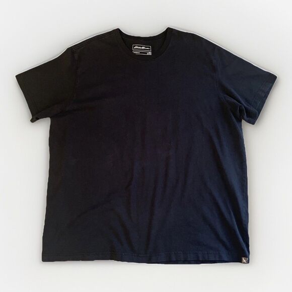 Eddie Bauer Legend Wash Black XXL /2XL Tee T-Shirt Mens Classic Basic Legendwash - Picture 1 of 4